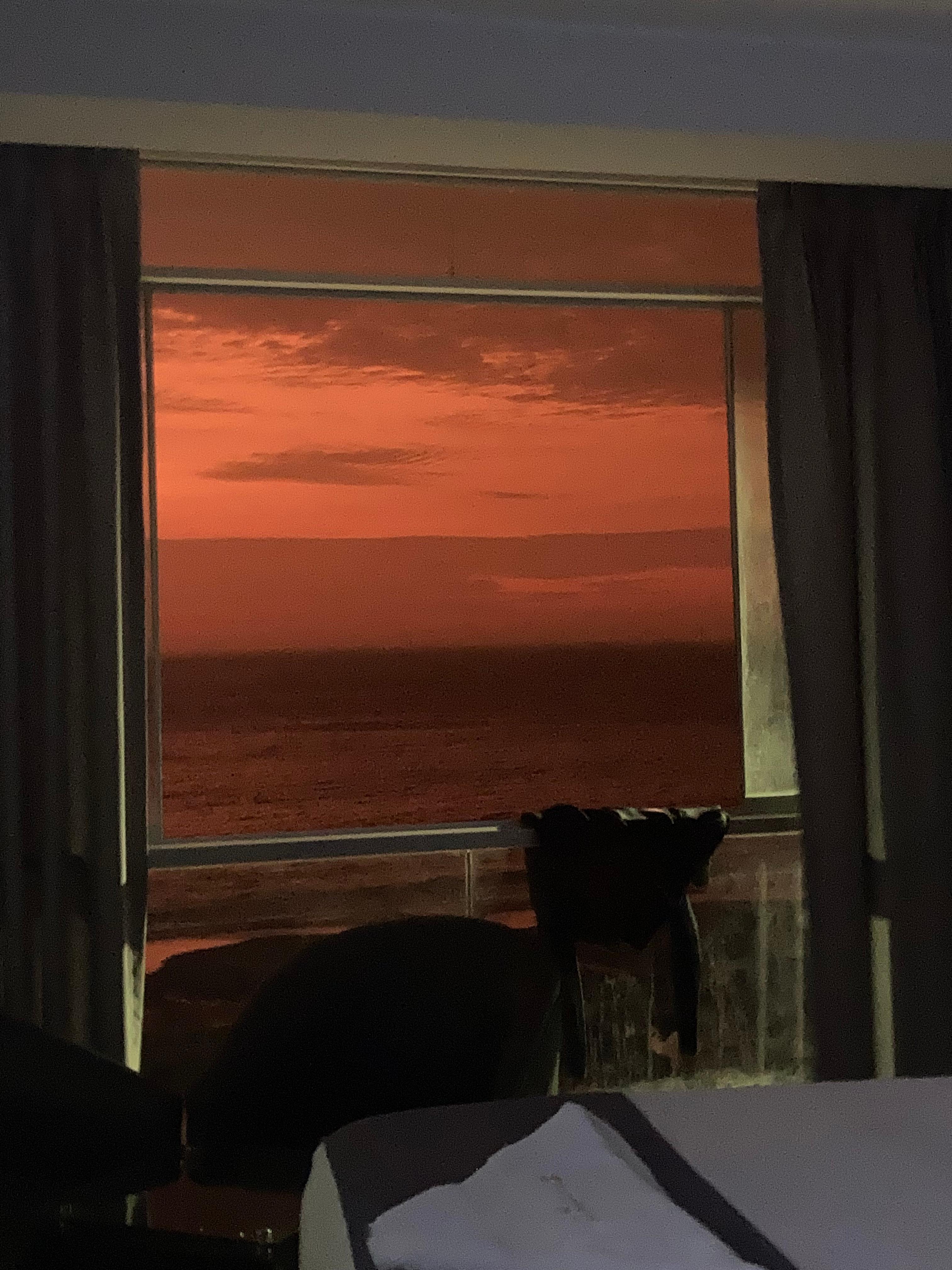 Sunset view from room