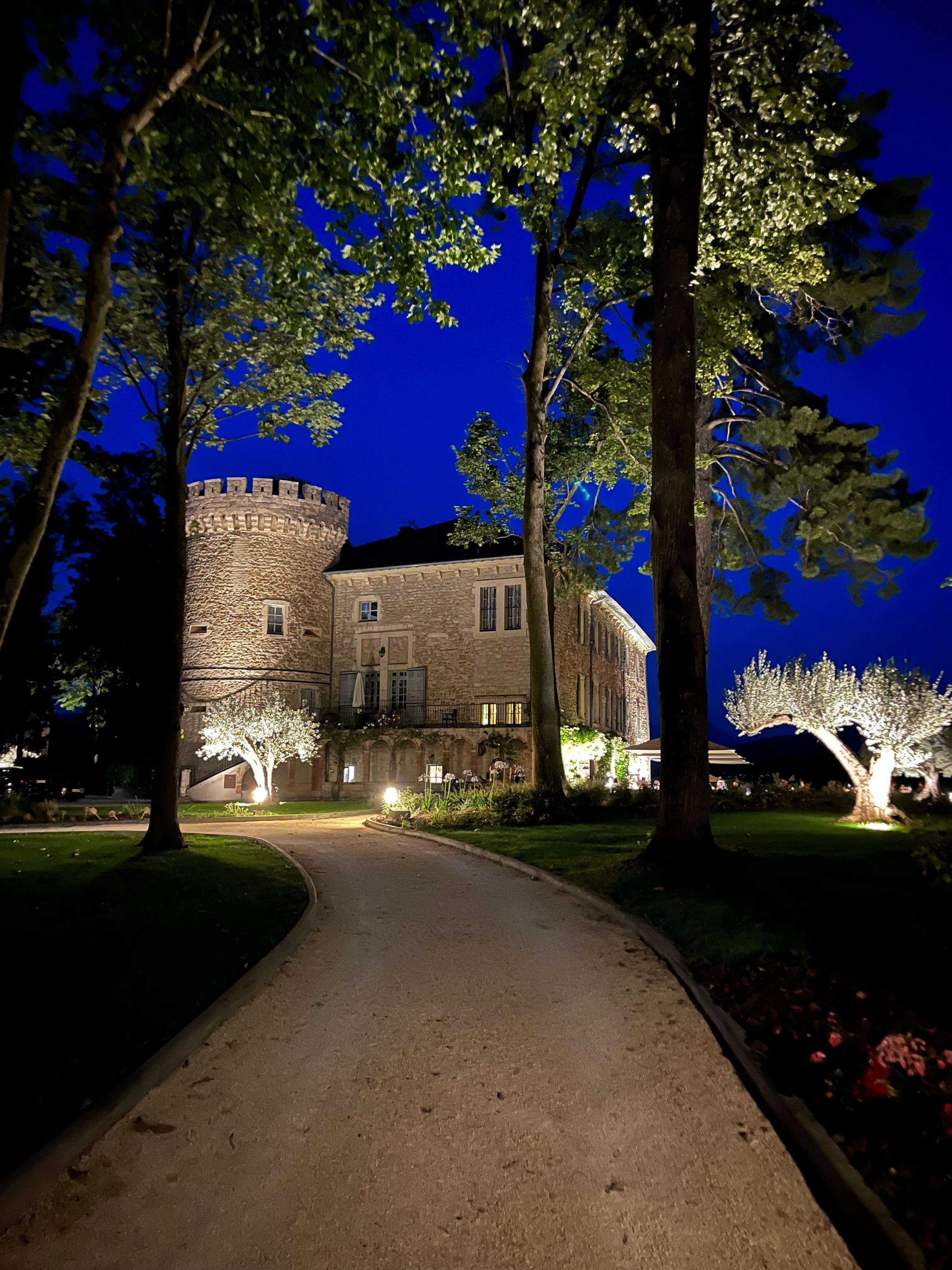 L’arrivée au château.