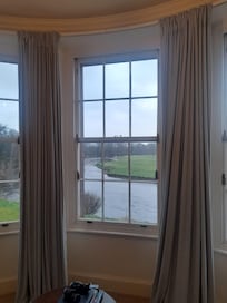 The river view from my window along with some binoculars to view the wildlife.