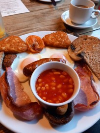 Cooked breakfast cooked really well