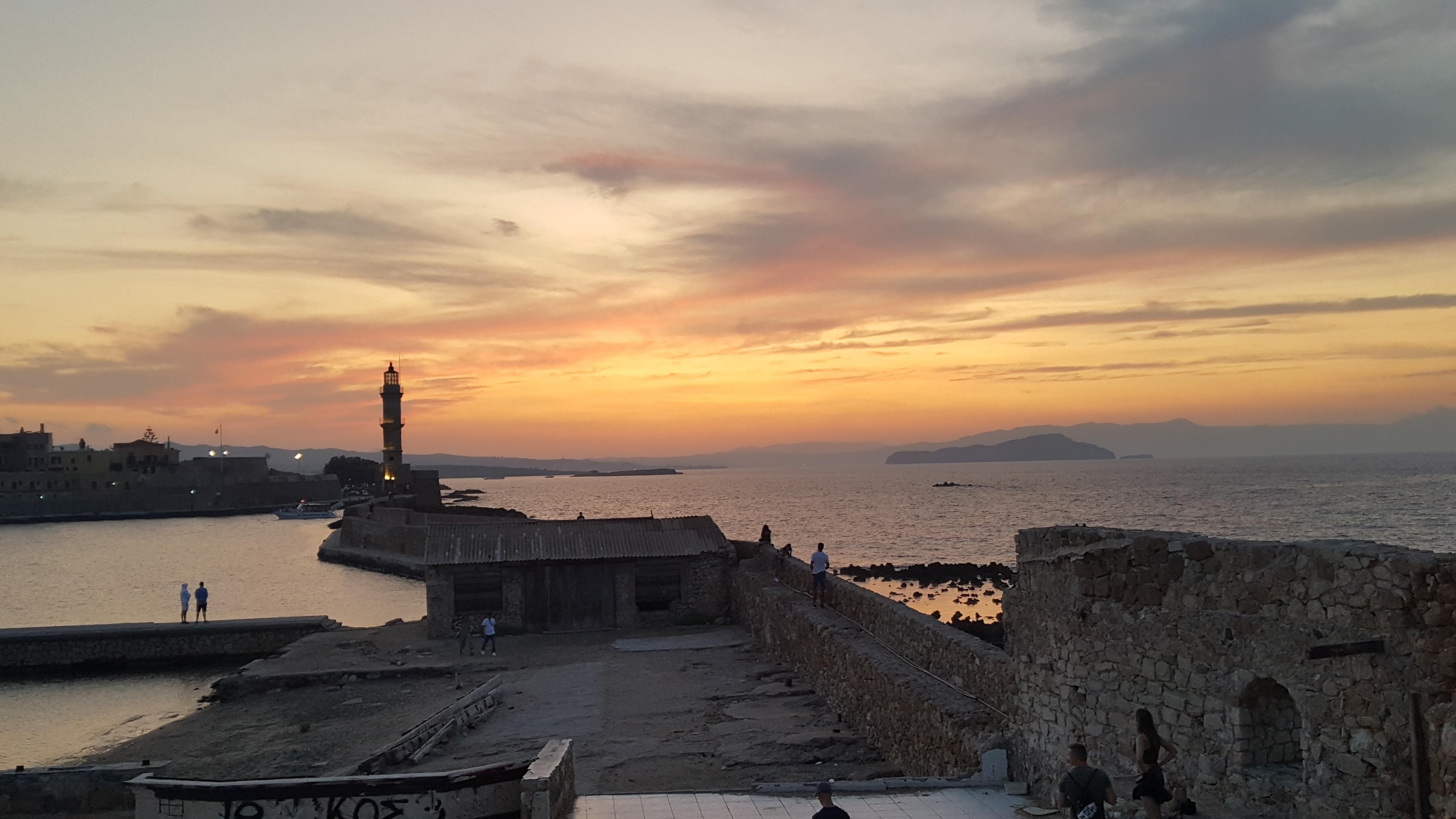 Chania at sunset