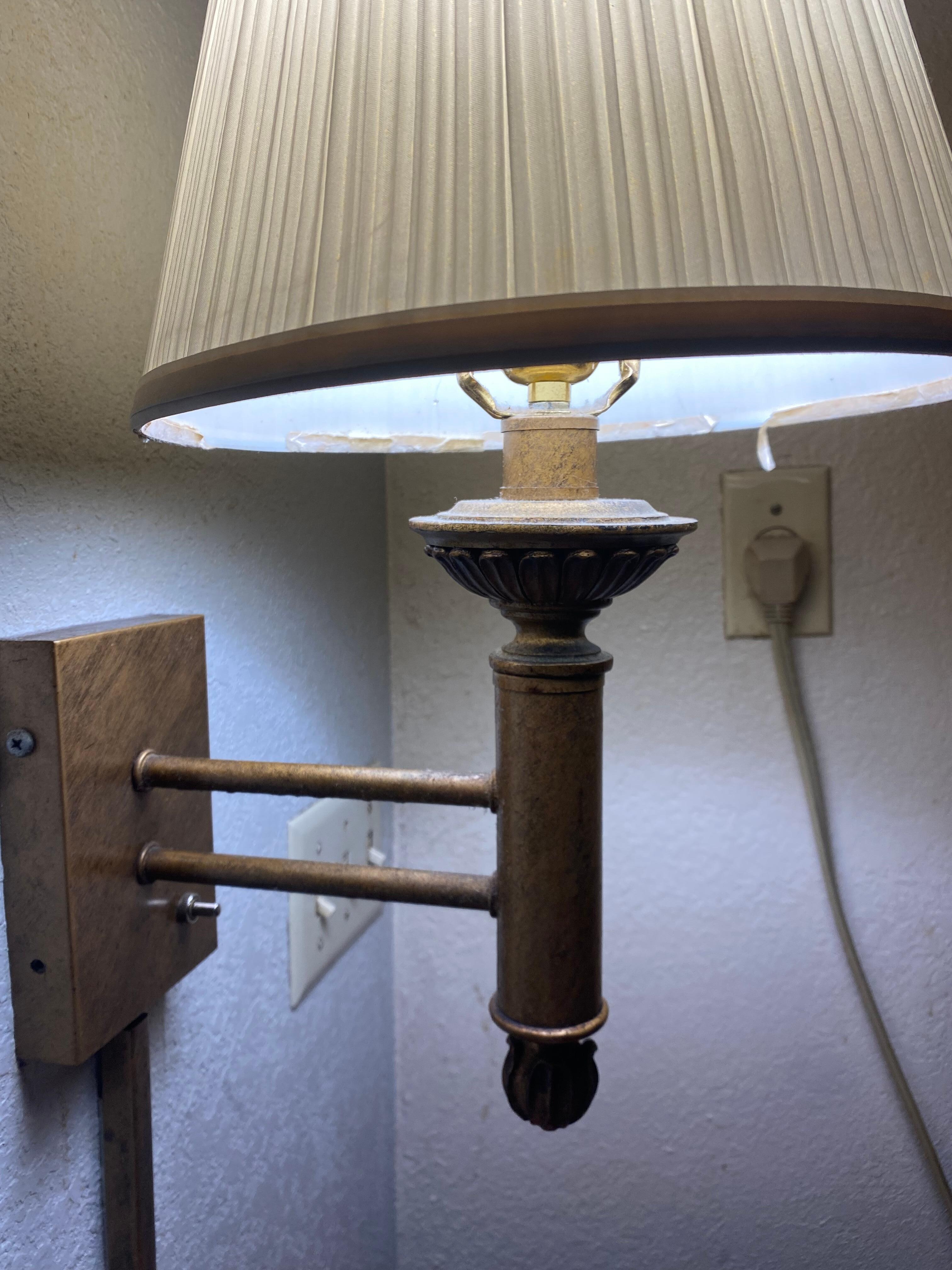 Layer of dust on lamps