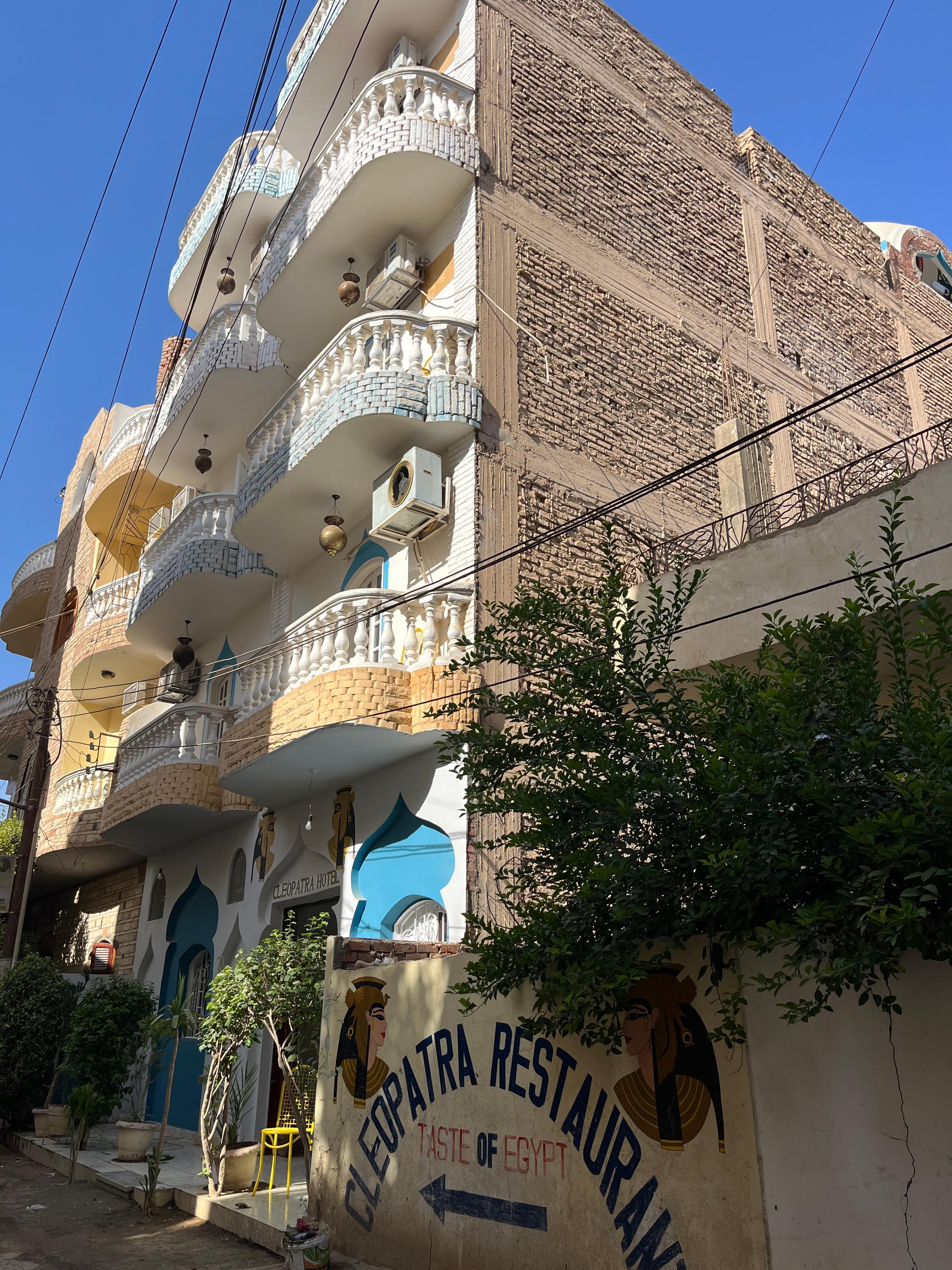 Cleopatra hotel from the street 