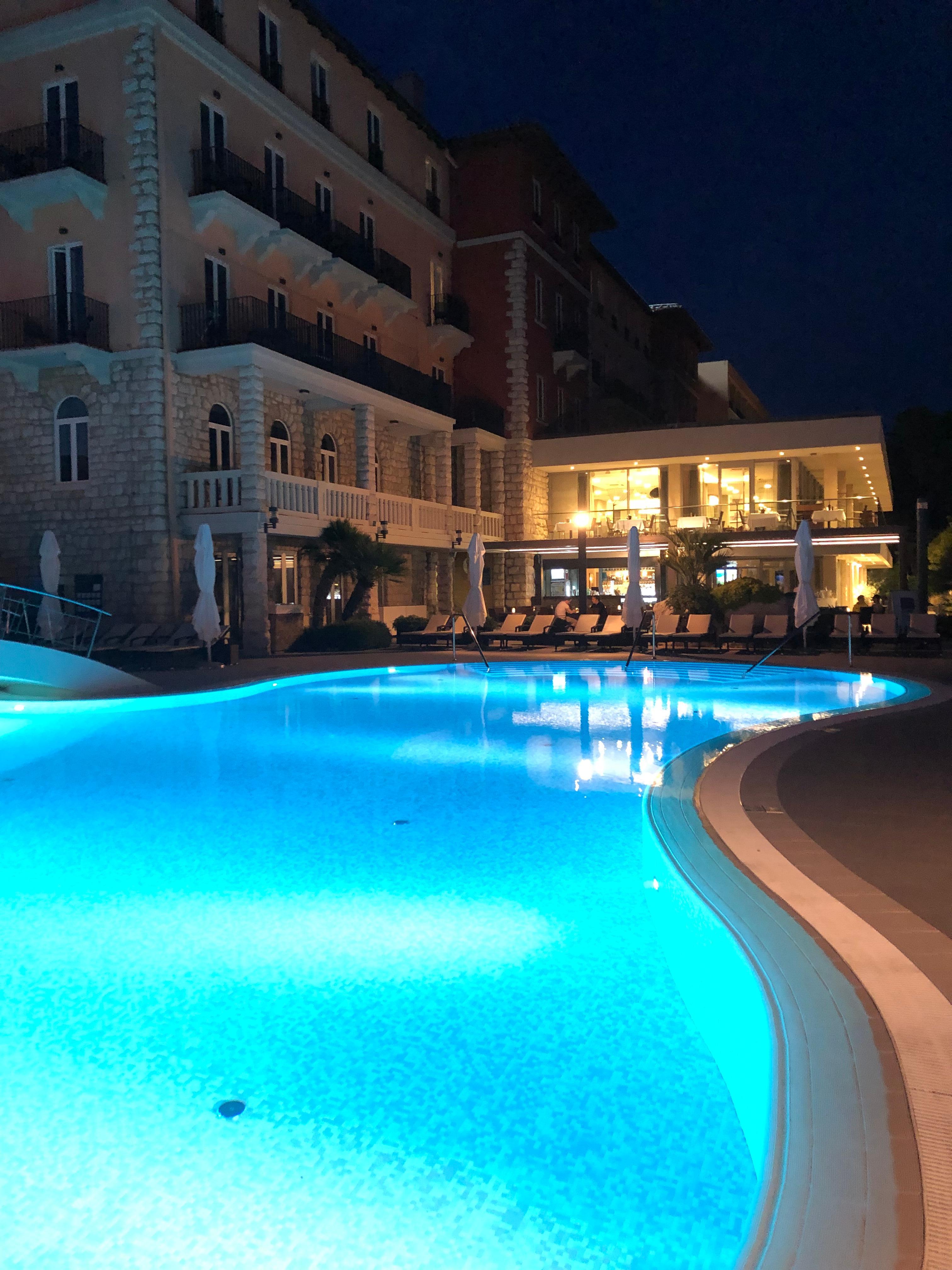 pool by night