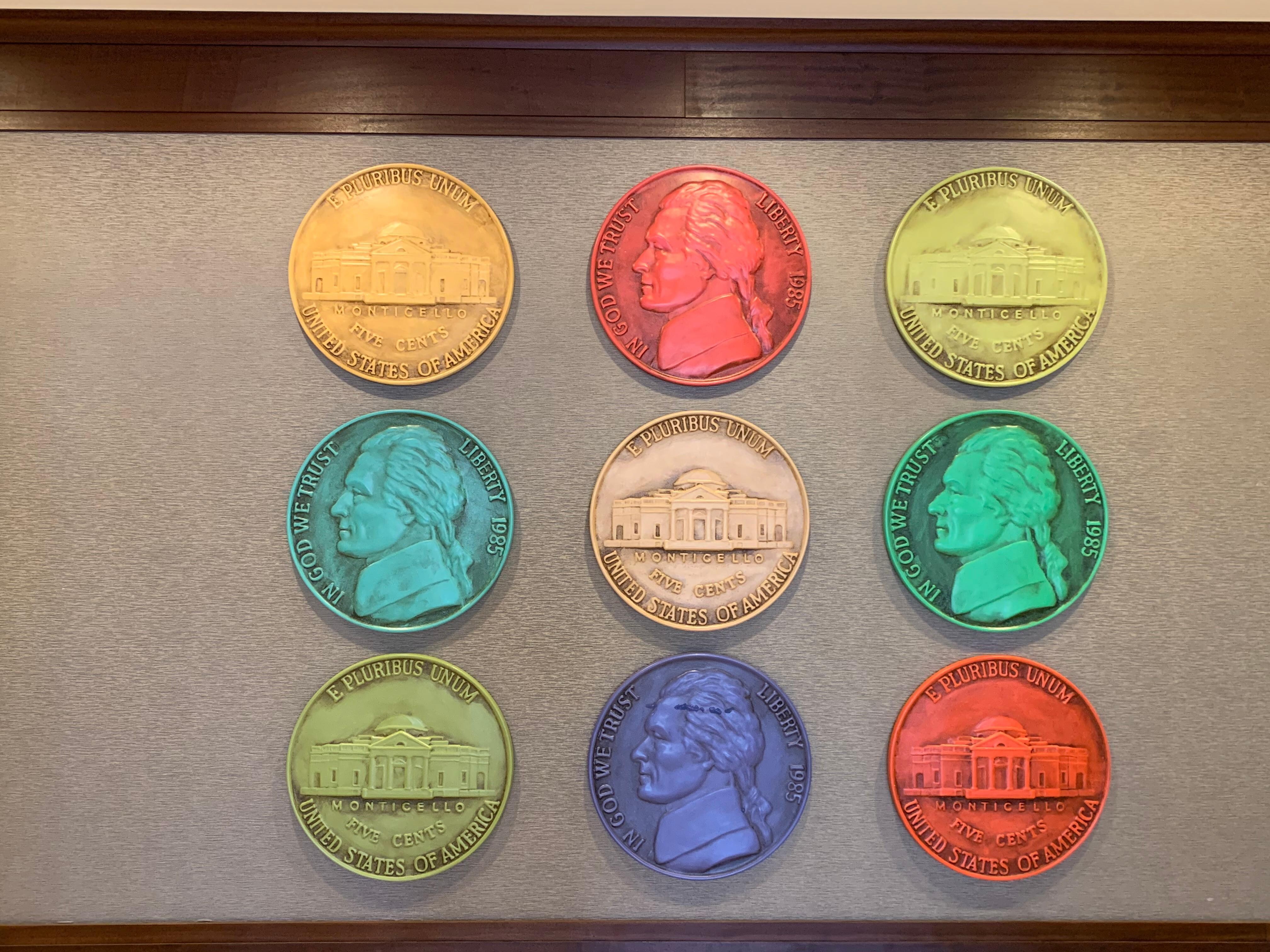 Historic coins decoration