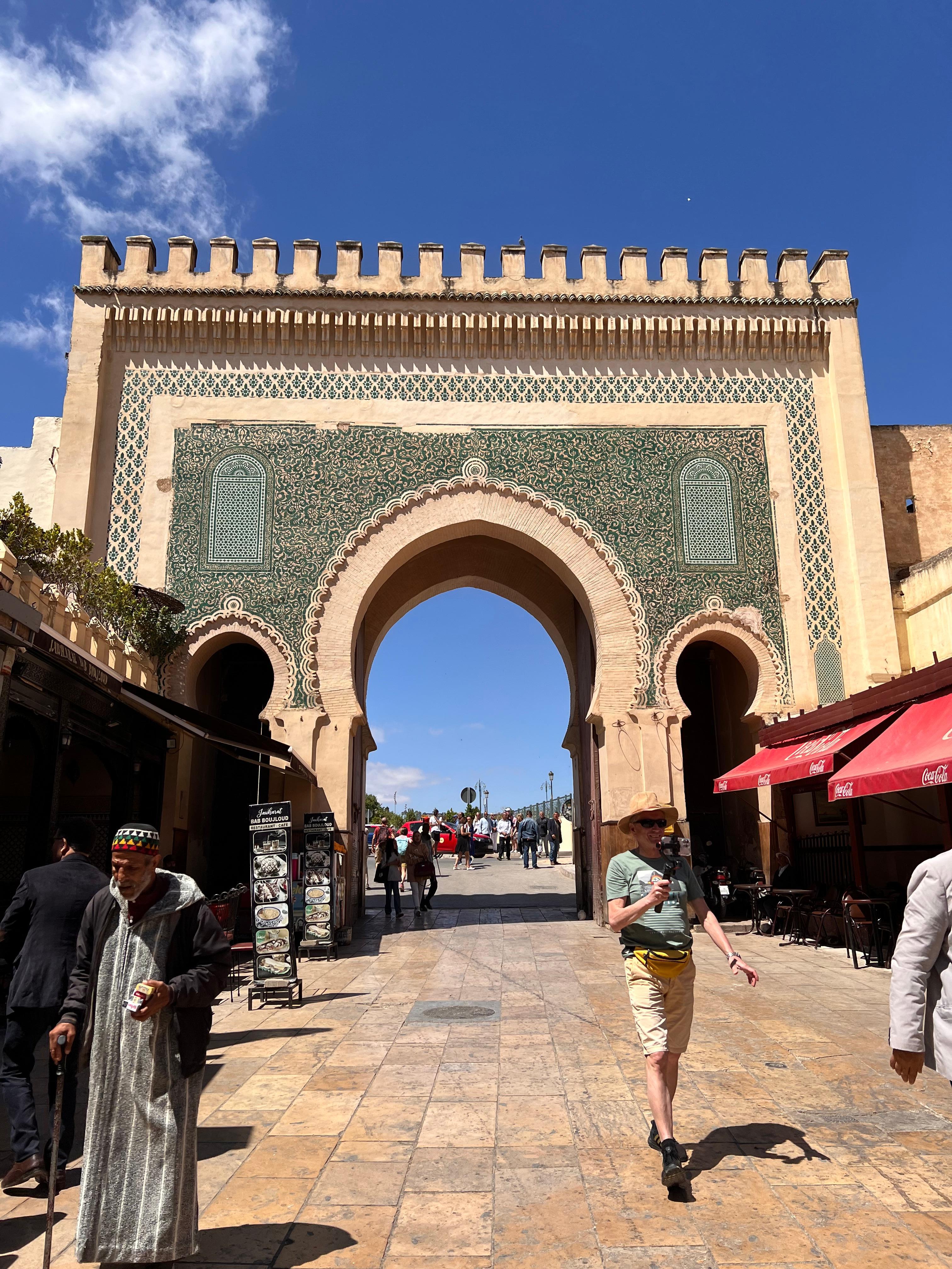 La porte bleue vu de l’intérieur 