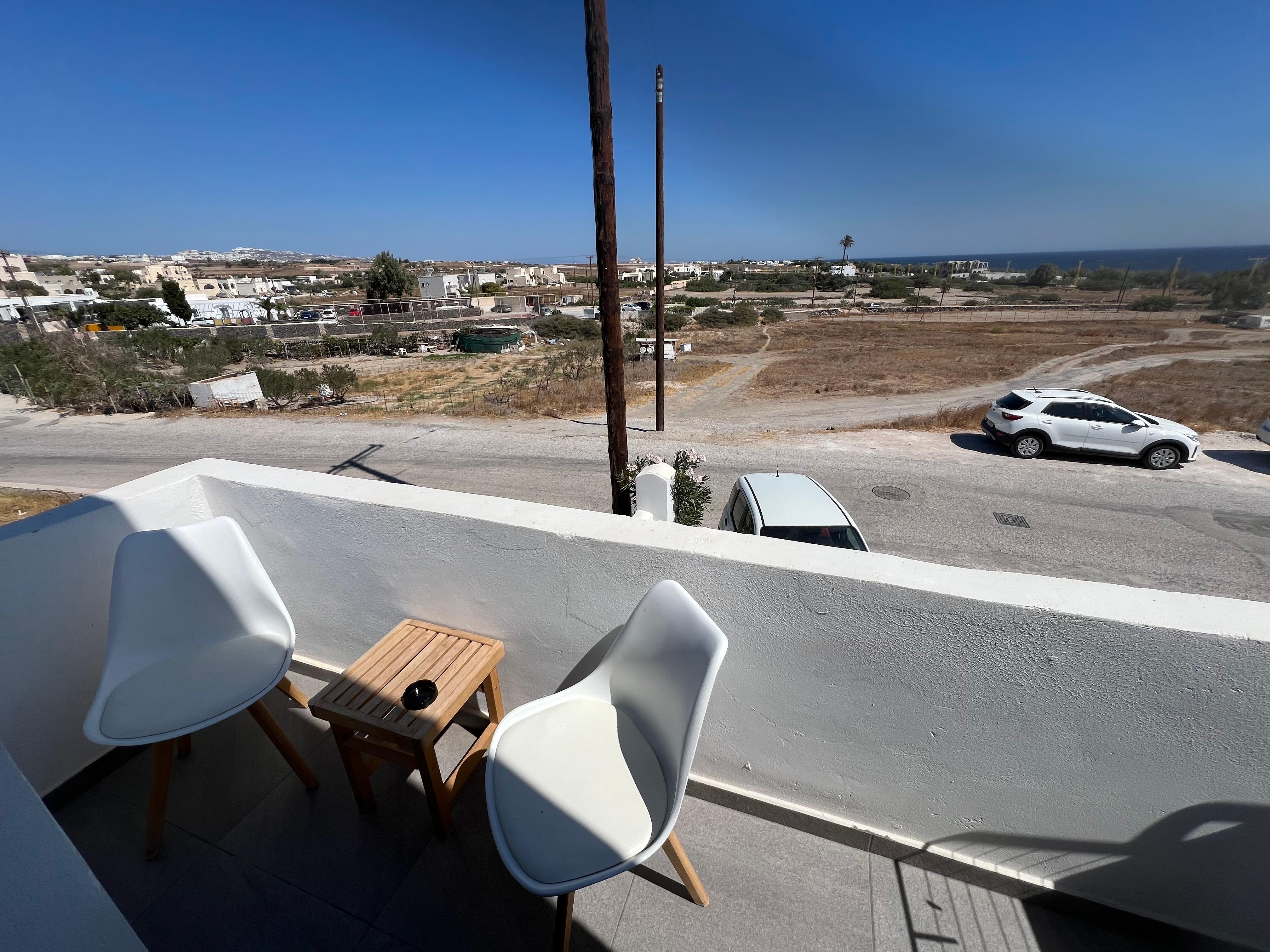 Great view from balcony, with furniture to relax.