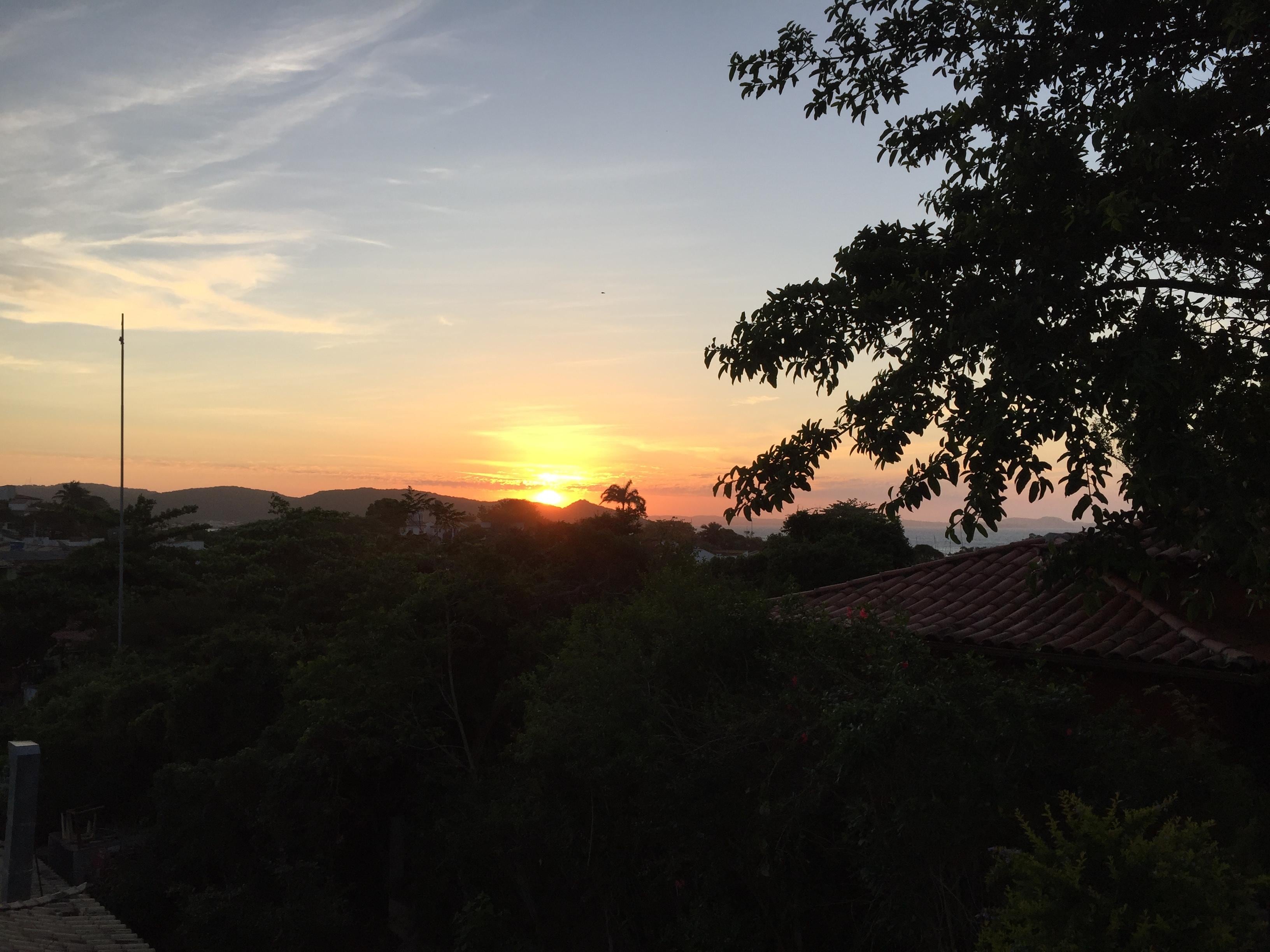 Puesta de Sol desde la piscina