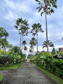 Walk from our villa to the reception area/restaurant