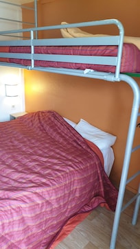 The bed, unfortunately uploaded twisted even though it is straight on my phone