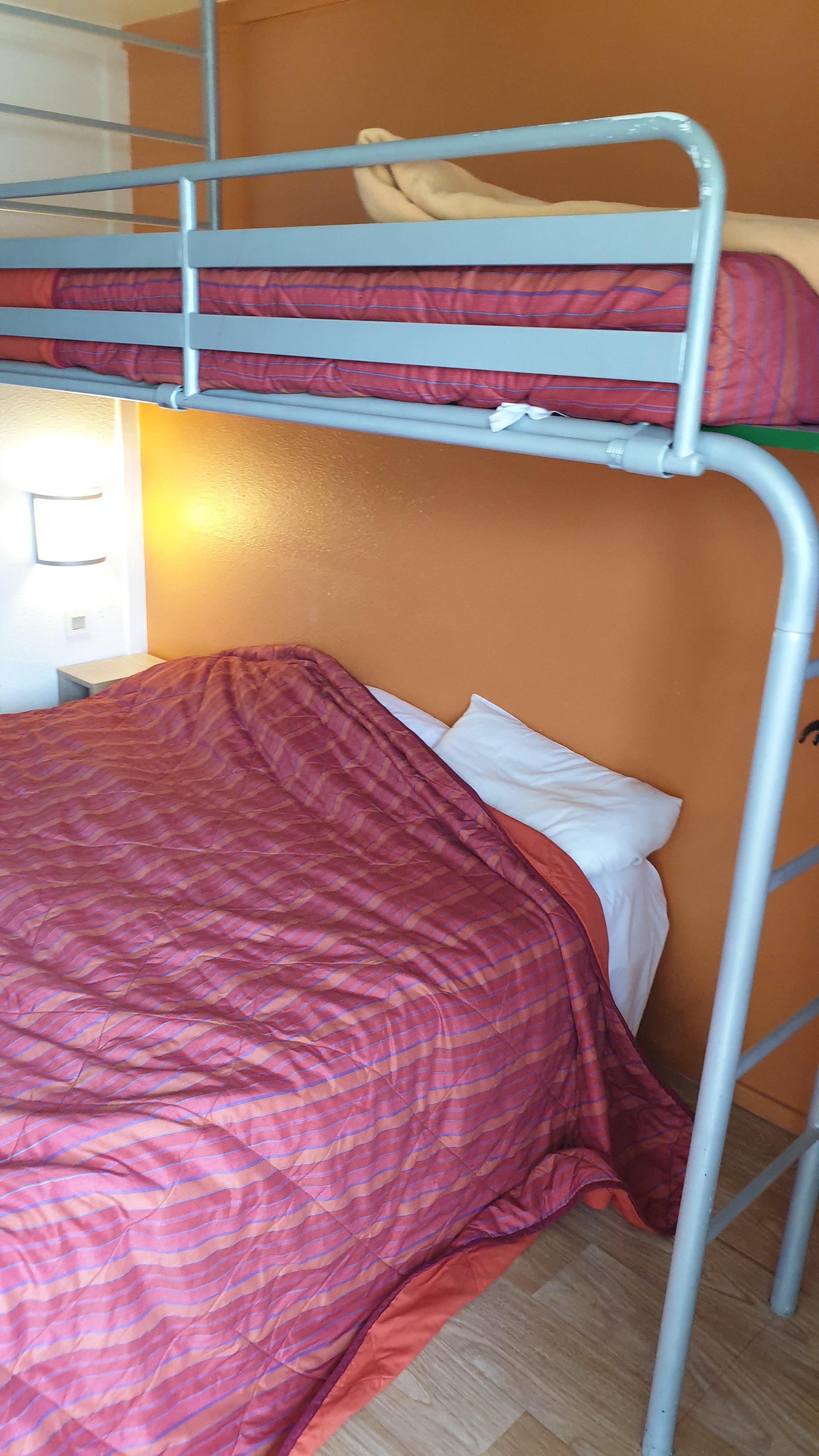 The bed, unfortunately uploaded twisted even though it is straight on my phone