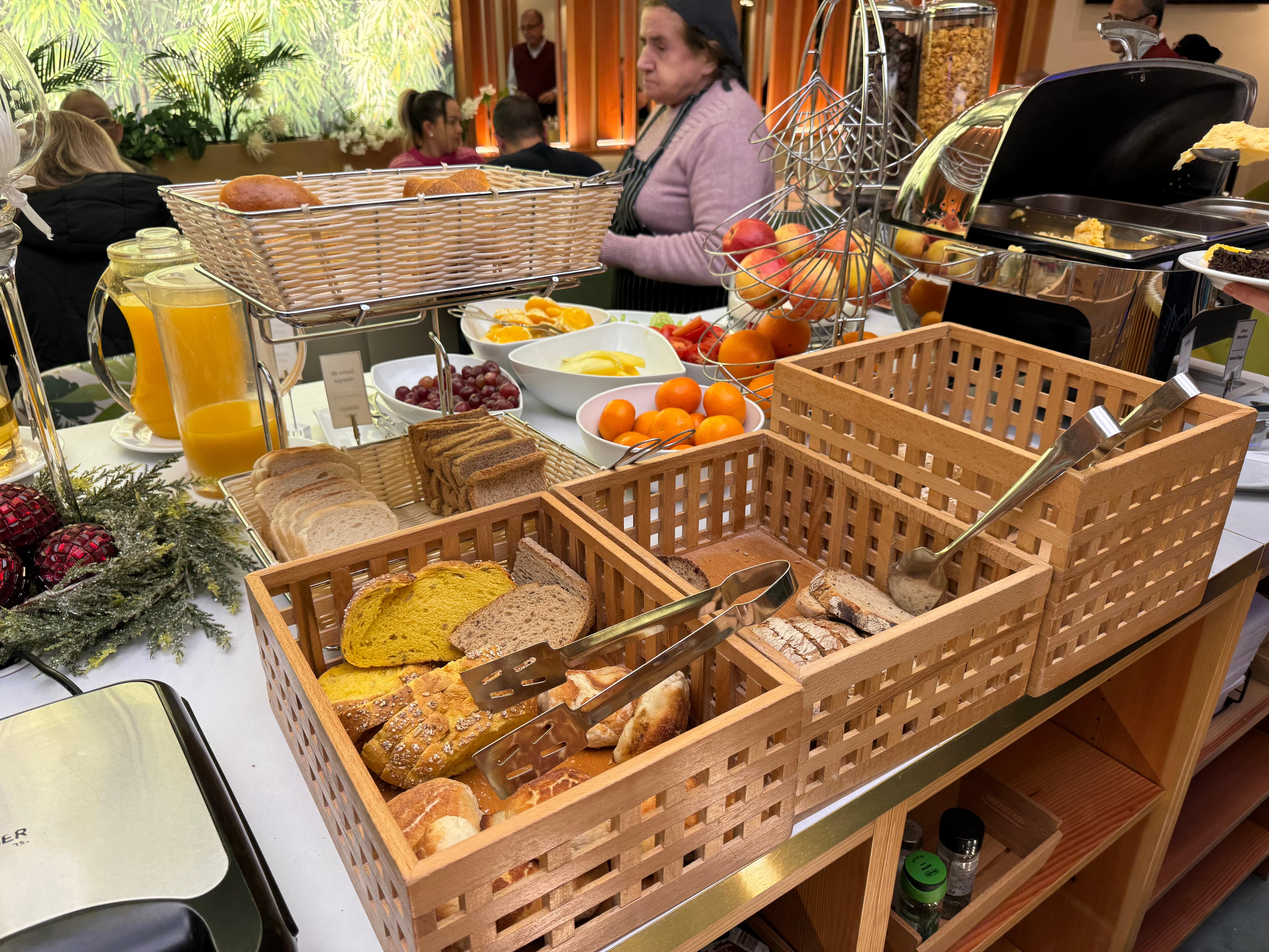 Lots of options offered with the hotel breakfast