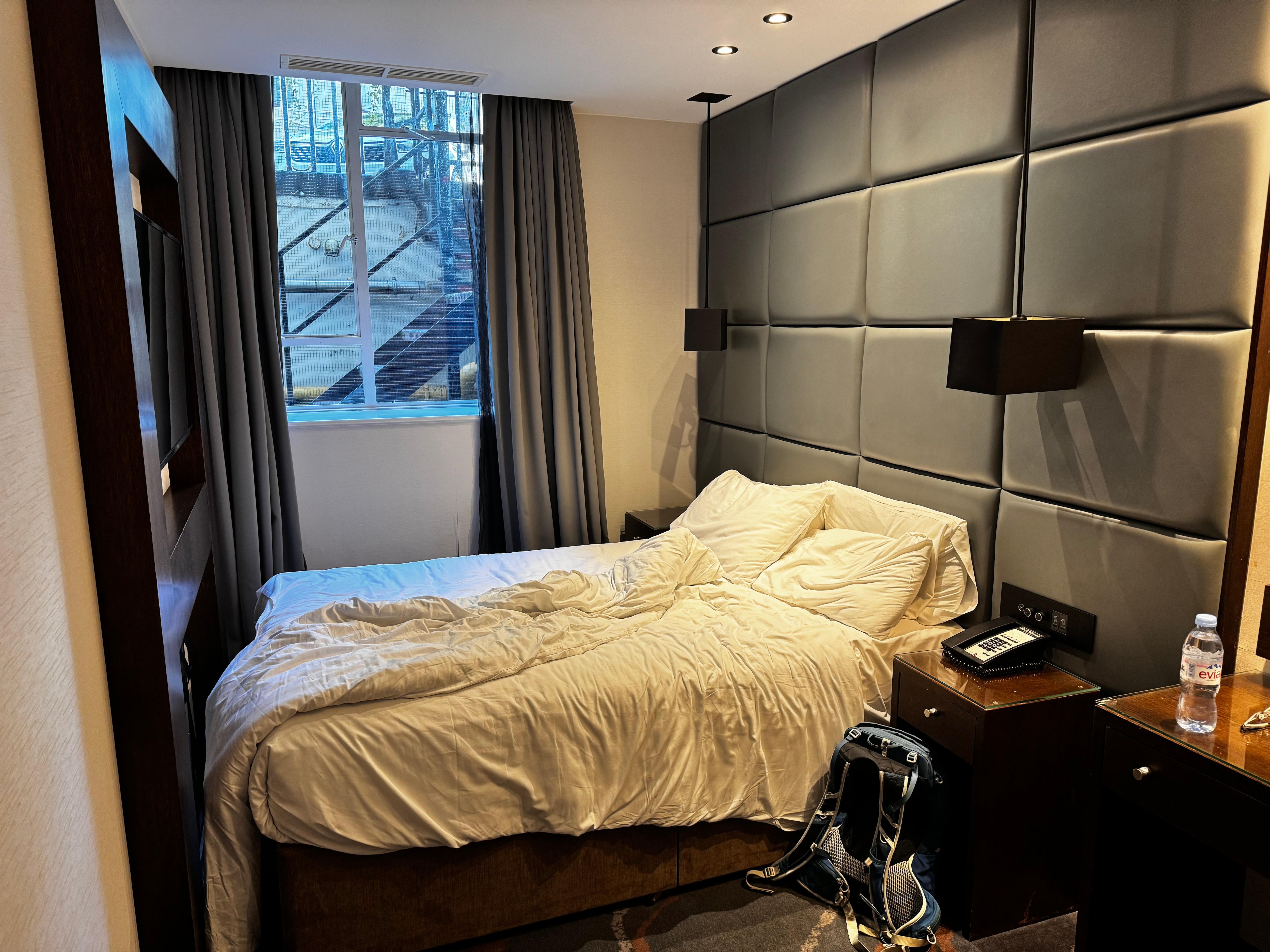 The actual room is extremely small 