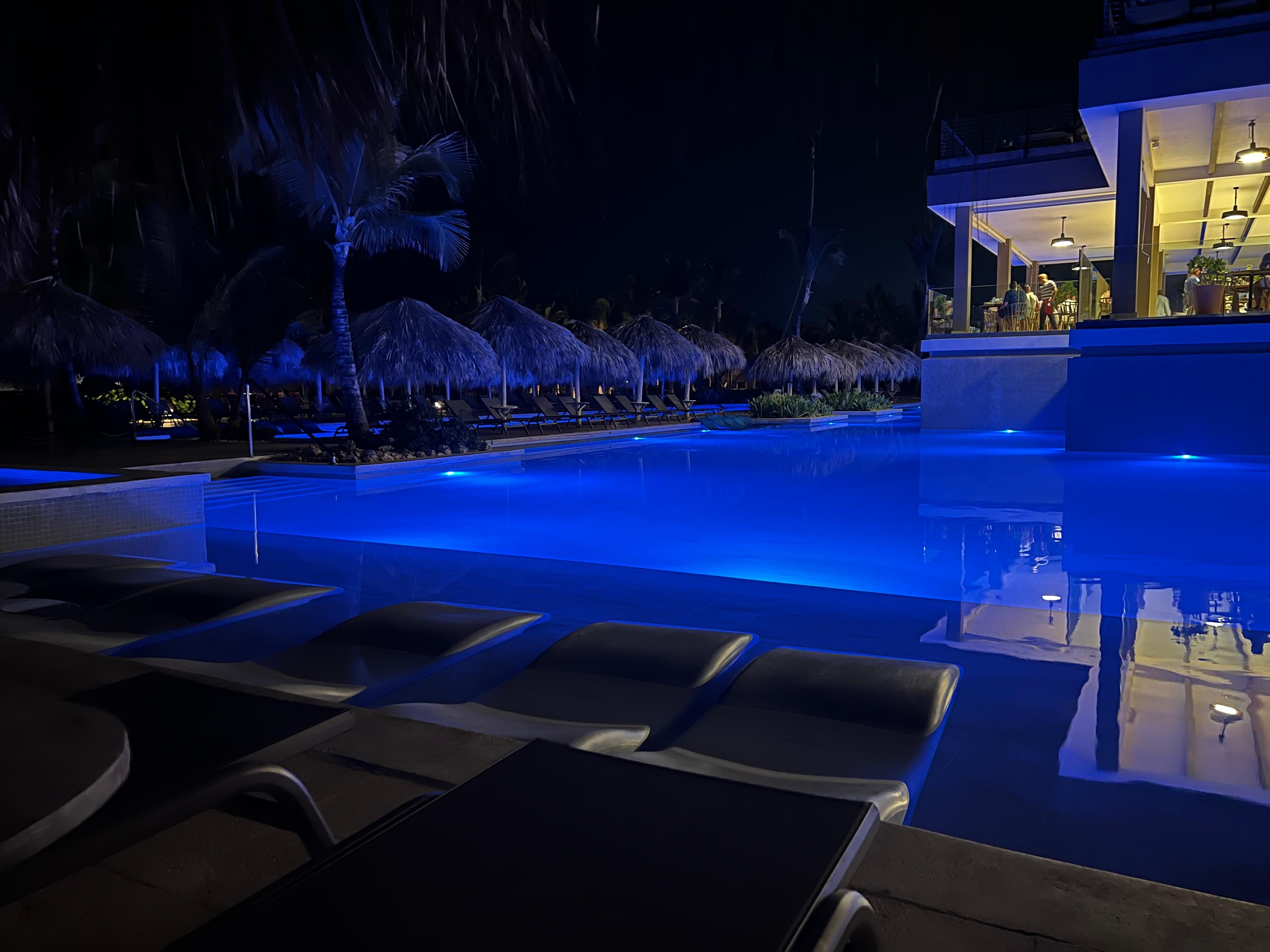Main pool at night