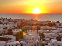 Sunrise from hotel window. Picture taken 6:00 am June 16, 2024