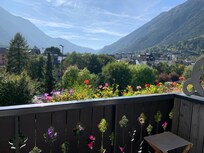 View from the balcony .