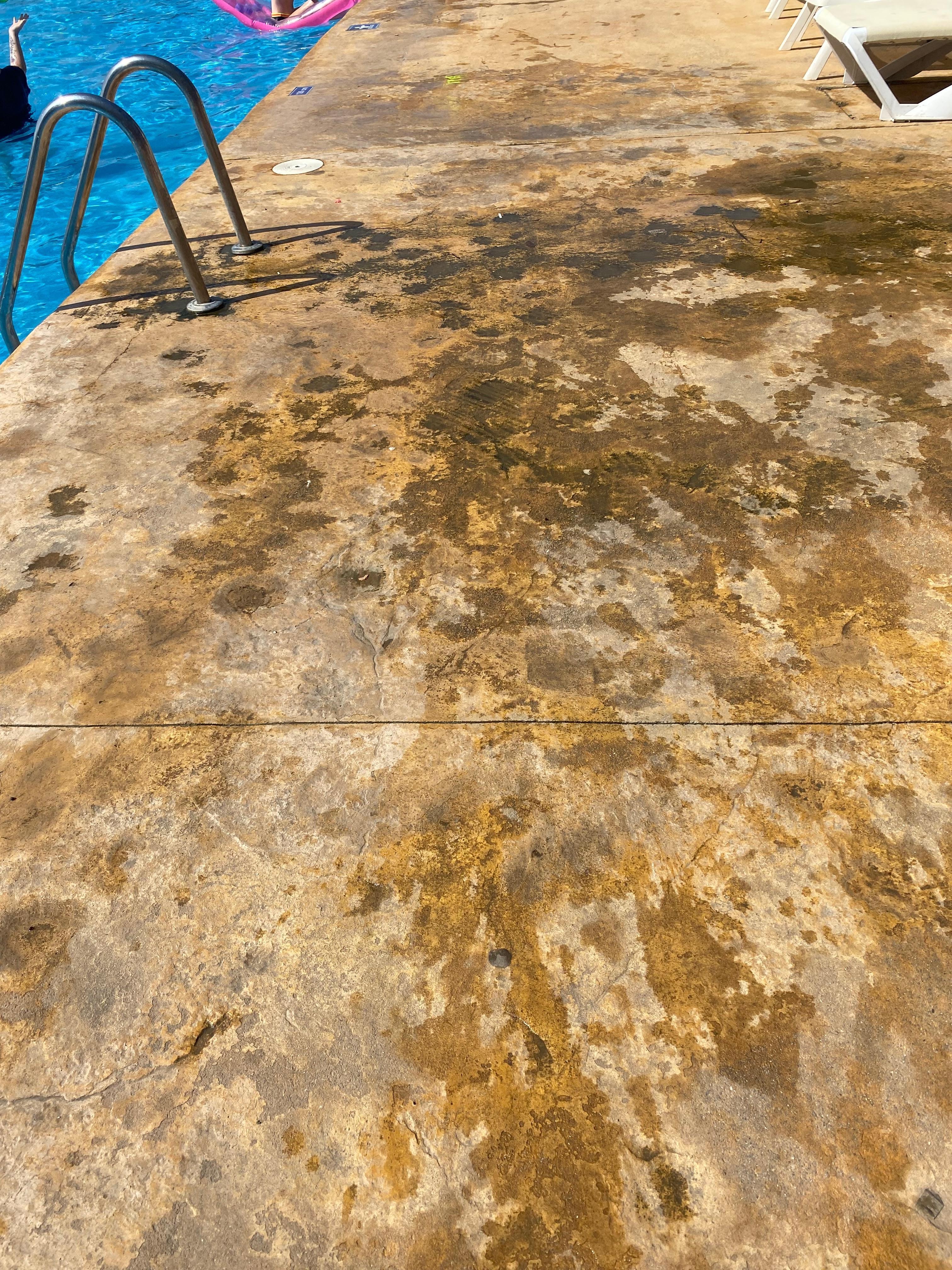 Smuts pÄ mÄnga ytor runt pool