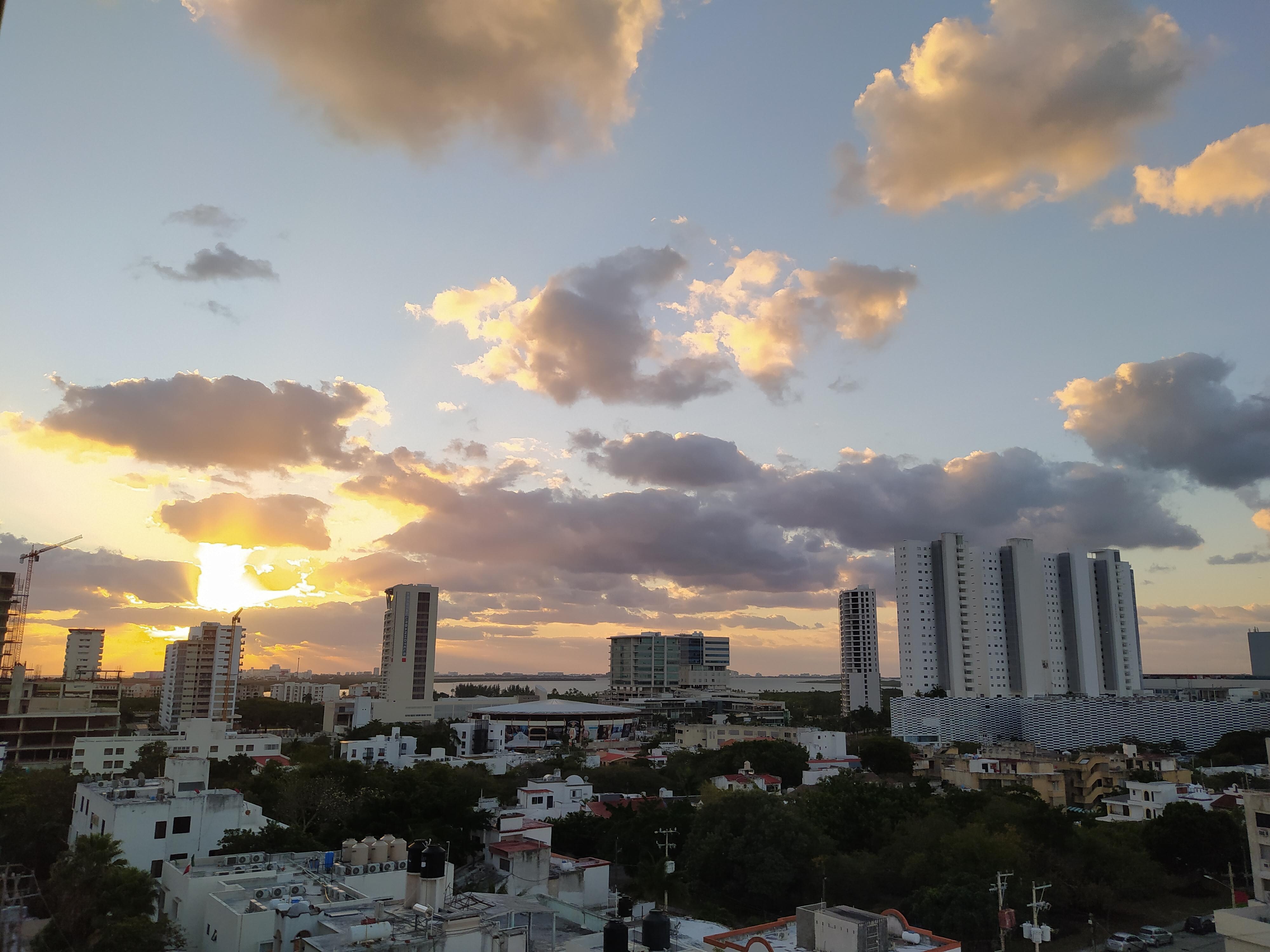 Vista da varanda pela manhã