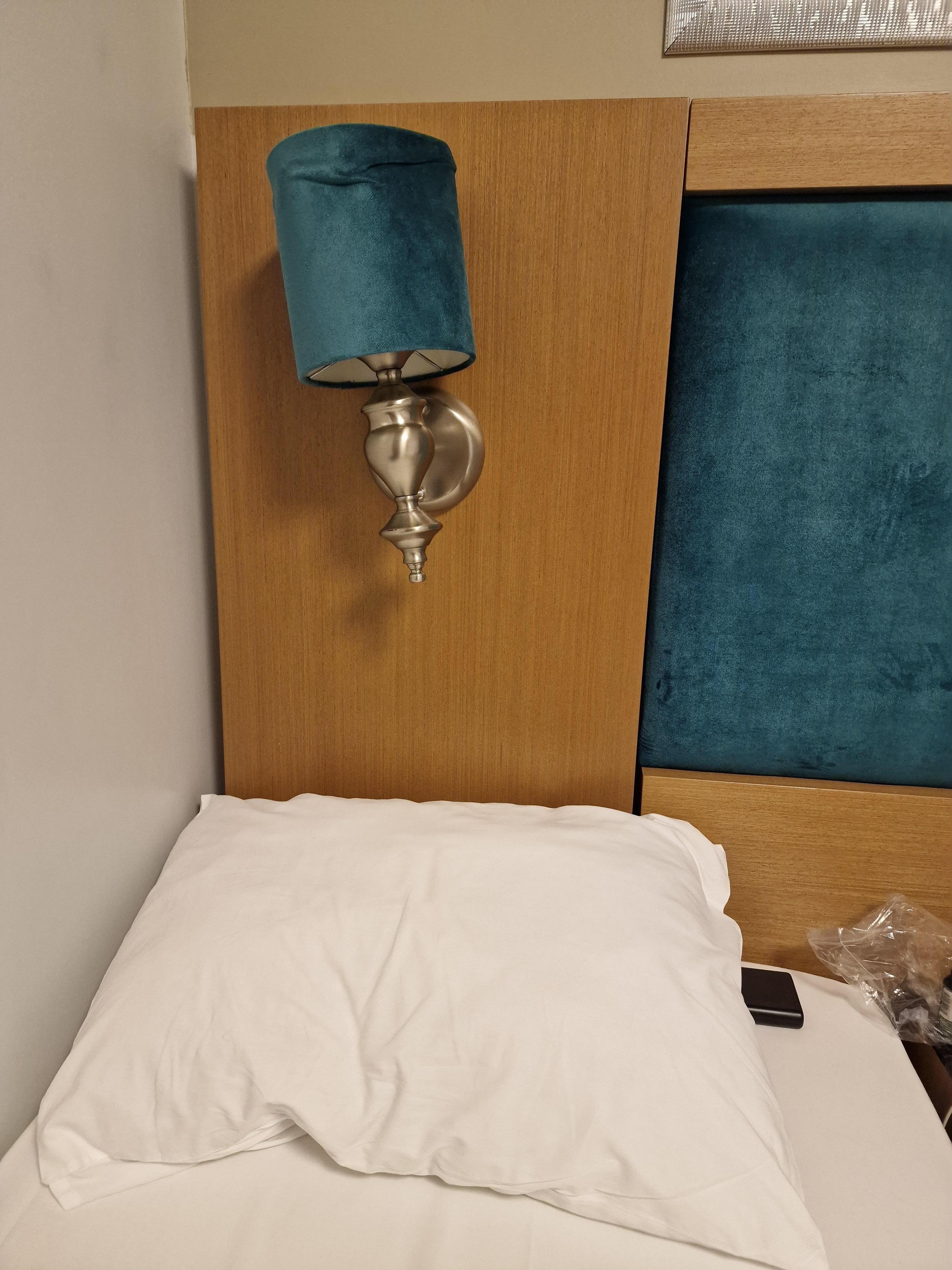 The lamp where you hit your head many times.