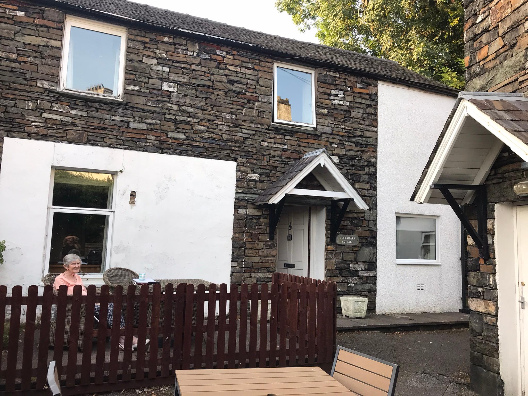 Cottage tucked out of site round the back