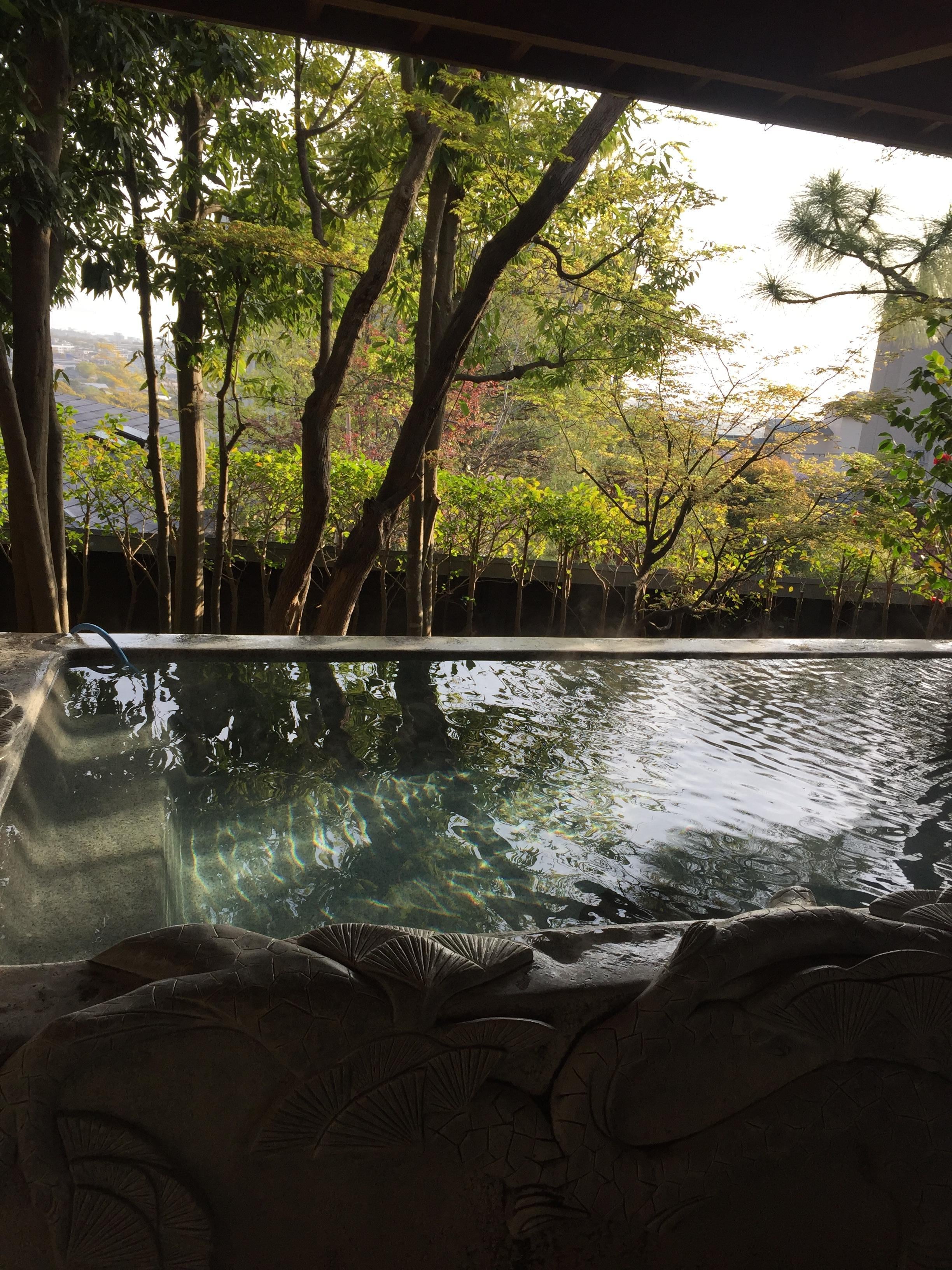 1番人気で展望も湯加減も良好