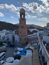 View of the plaza from our room