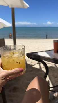 Caipirinha de maracujá, amei
