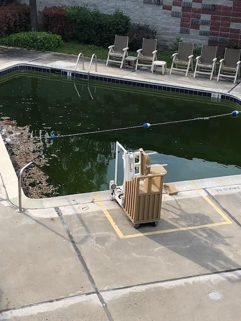 Looks like a slew, not a pool. Nasty!