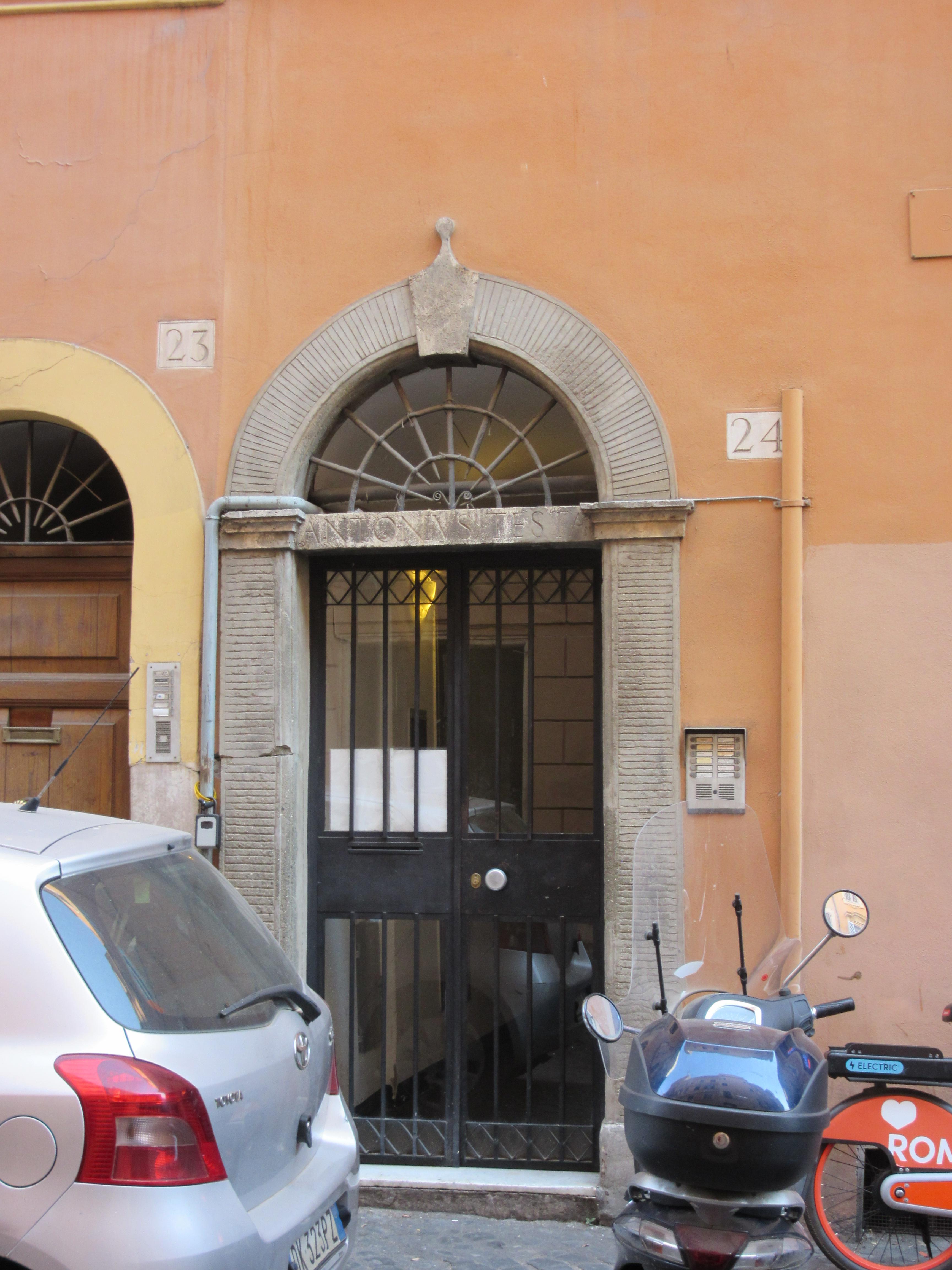 Front door view, you only use keys not the buttons