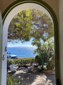 Aussicht aus dem Hauszugang