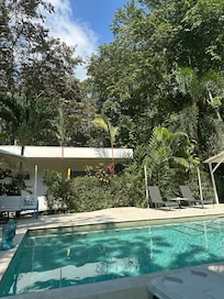 A pool view