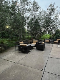 Pleasant patio area