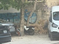 This is the makeshift parking