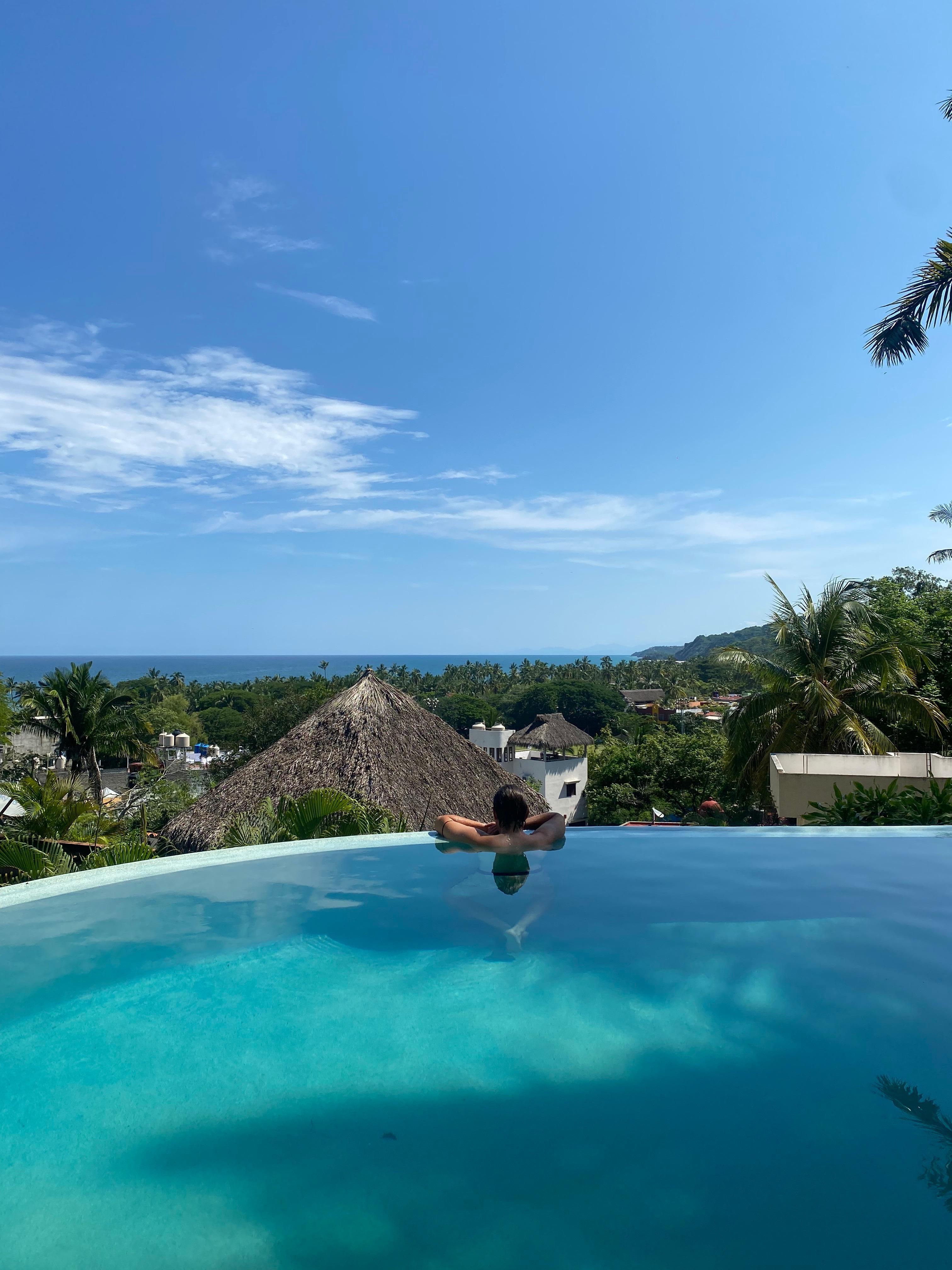 infinity pool with ocean views for the win 