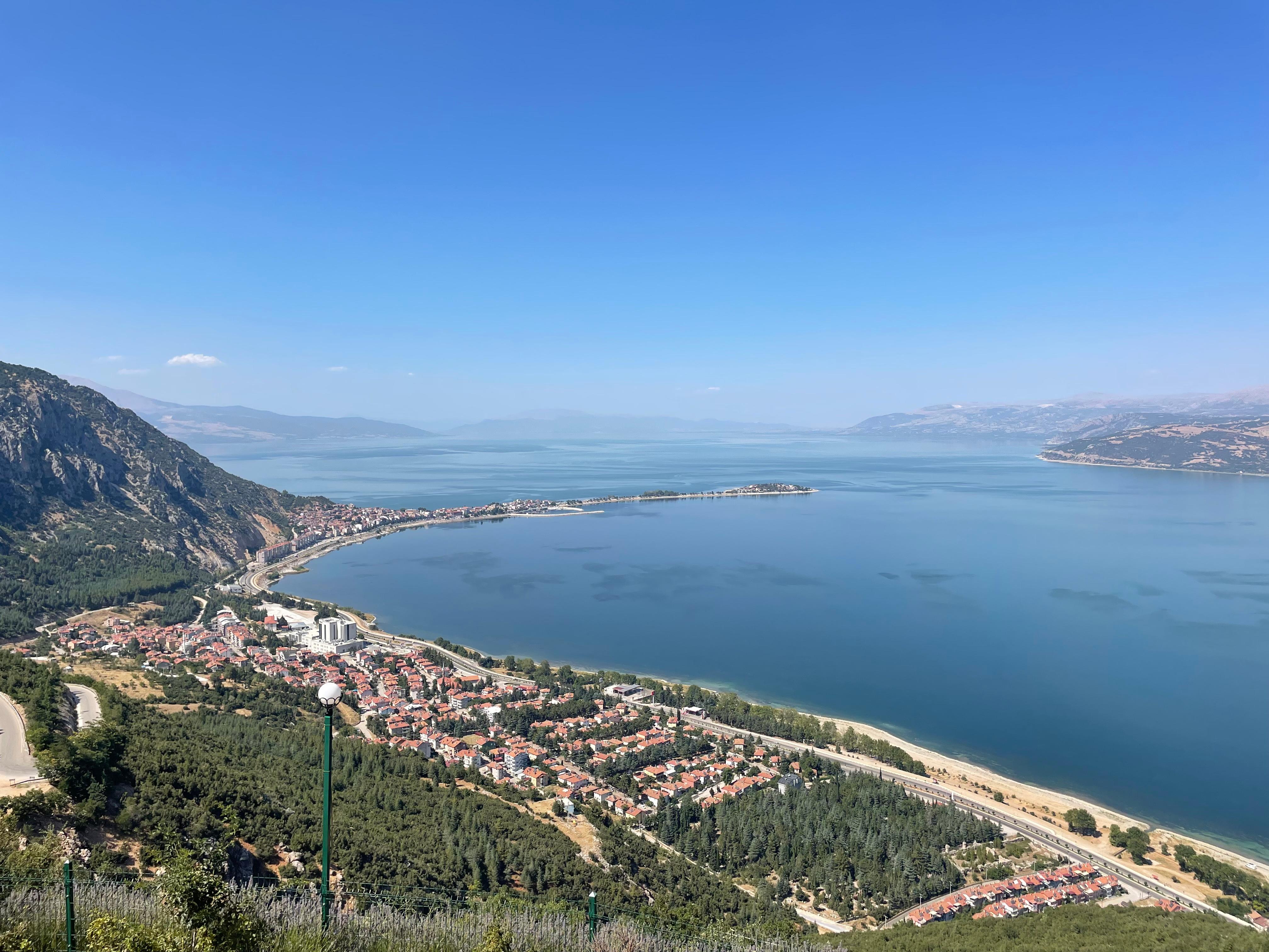 Egirdir lake view from Akpinar village 