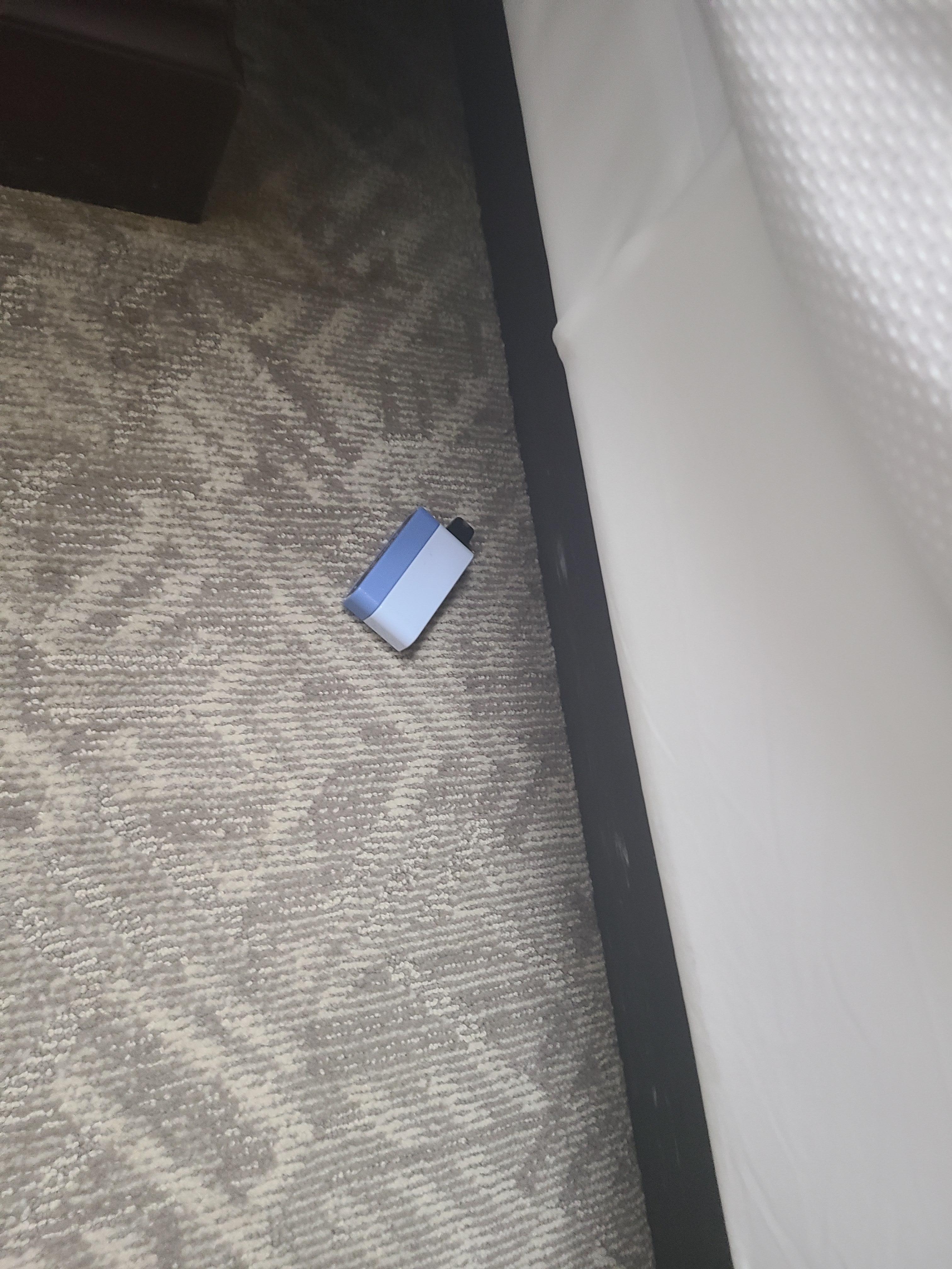 Vape left under the bed