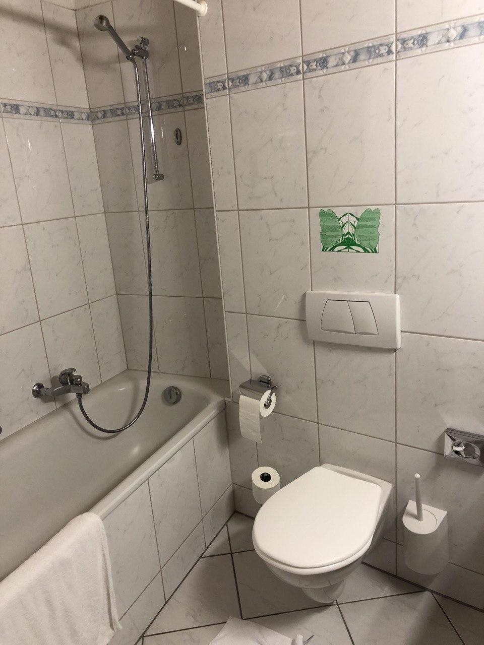 Bad Zimmer 414 bei Abreise