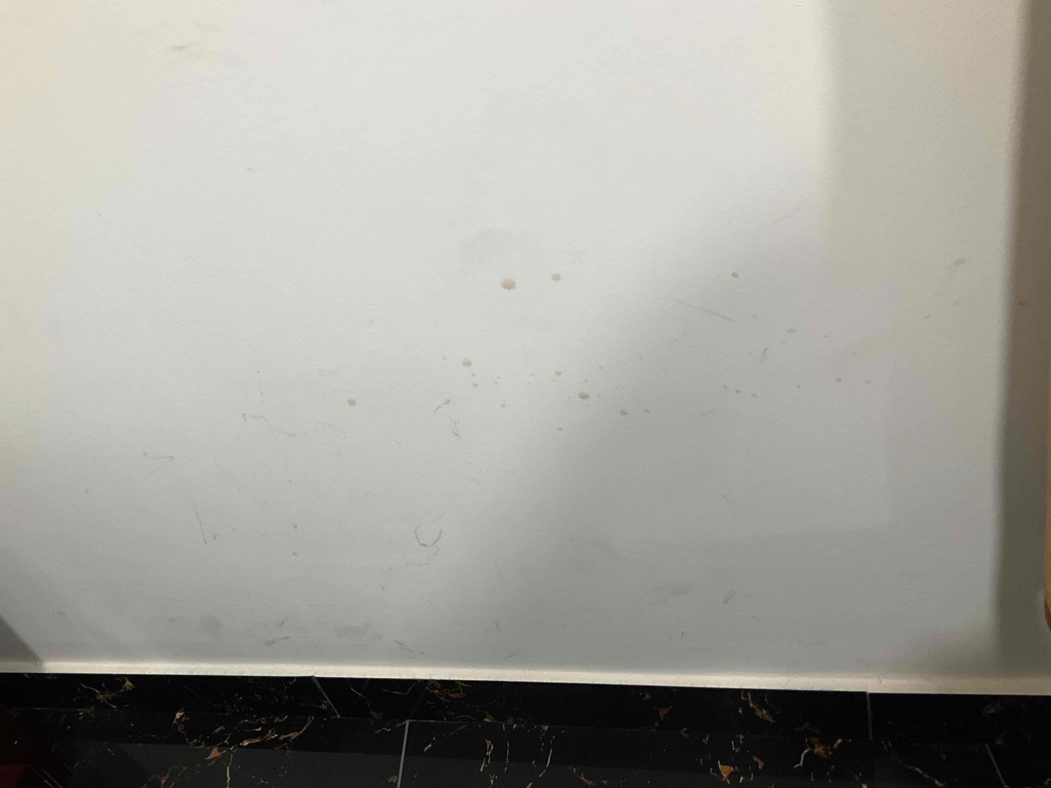 Stains on wall