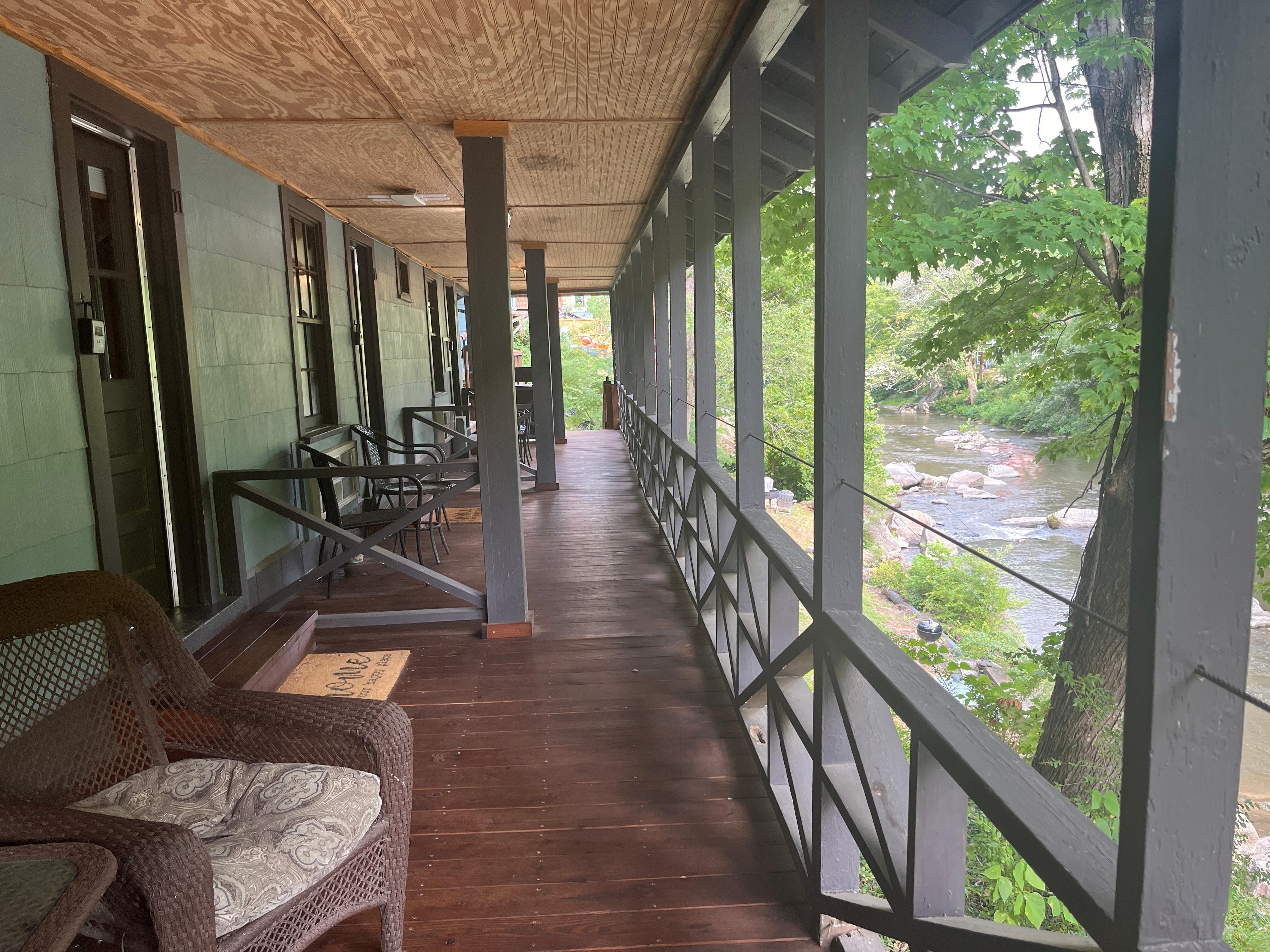Porch view outside rooms
