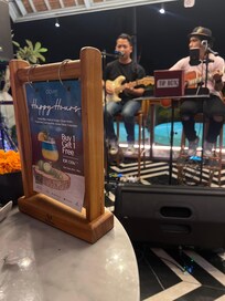Live band under happy hour