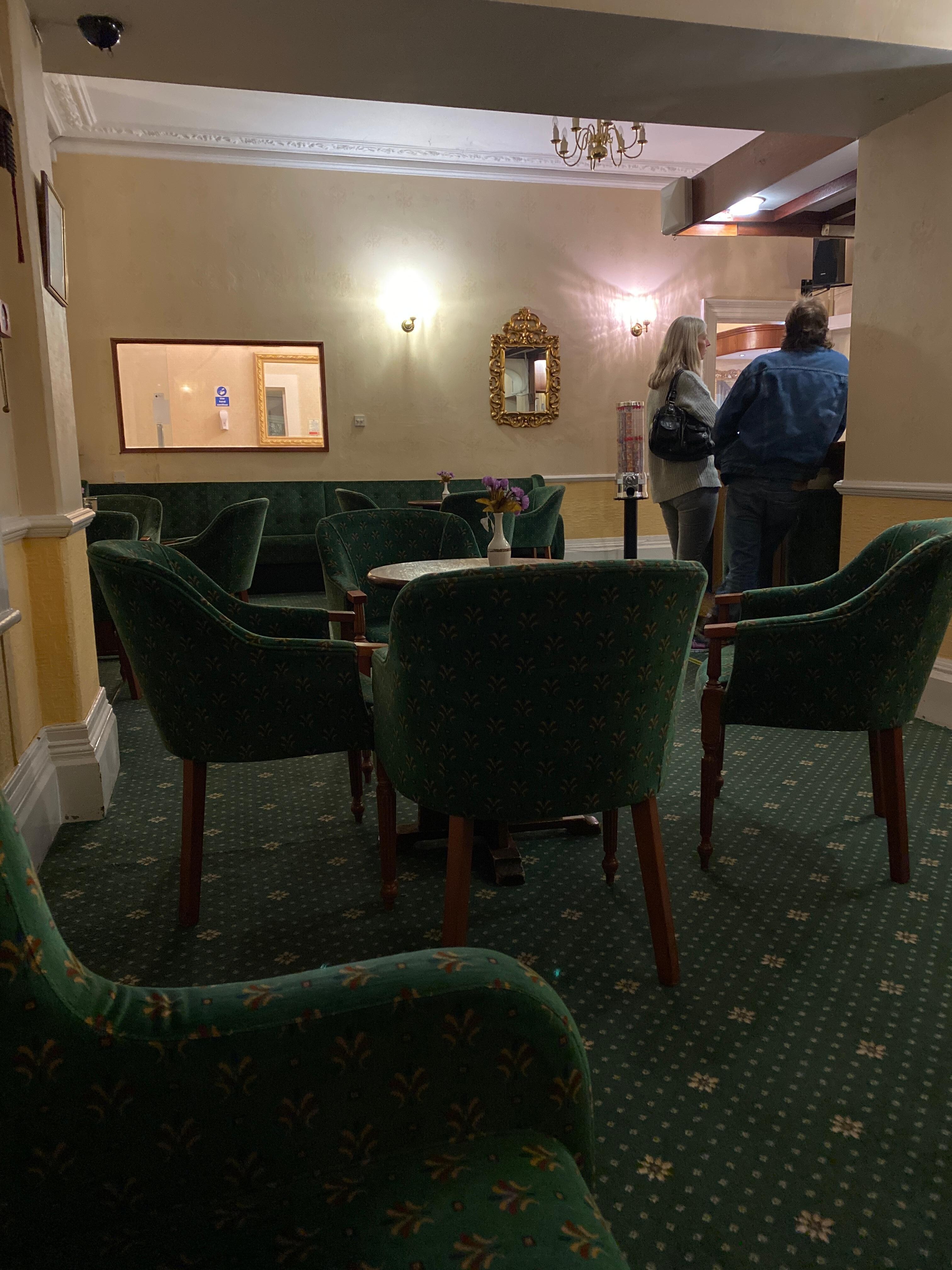 The tired bar downstairs 