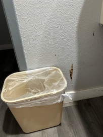 brown stuff on the wall