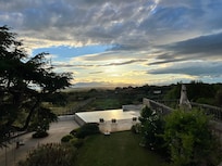 Gorgeous sunset from the back of the house