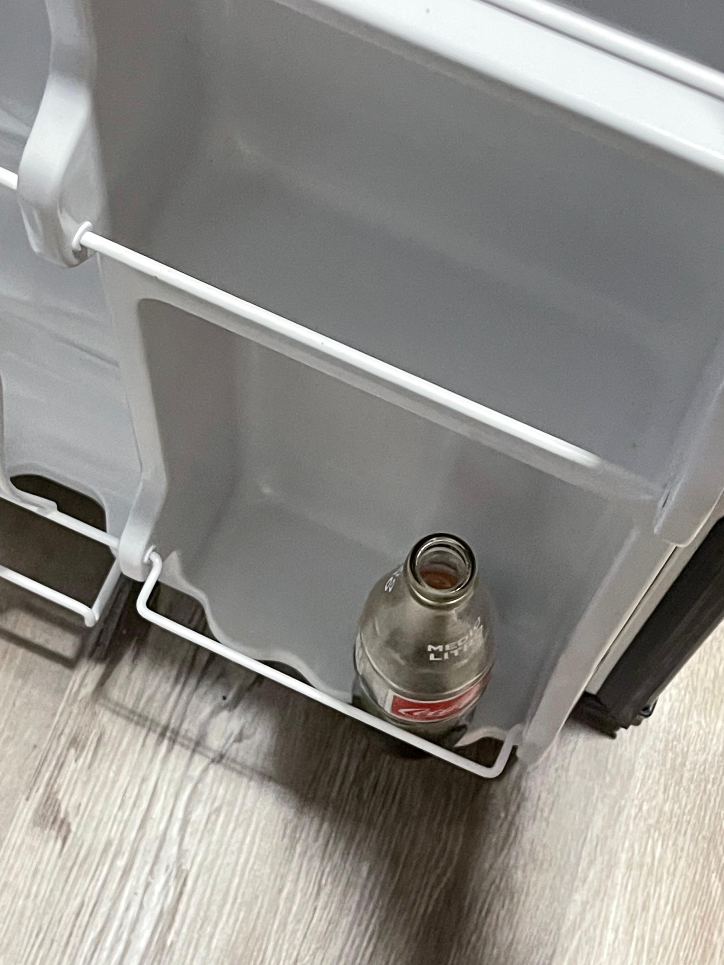 Old bottle in fridge