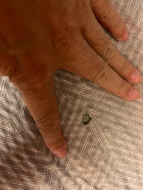 hole on bedspread