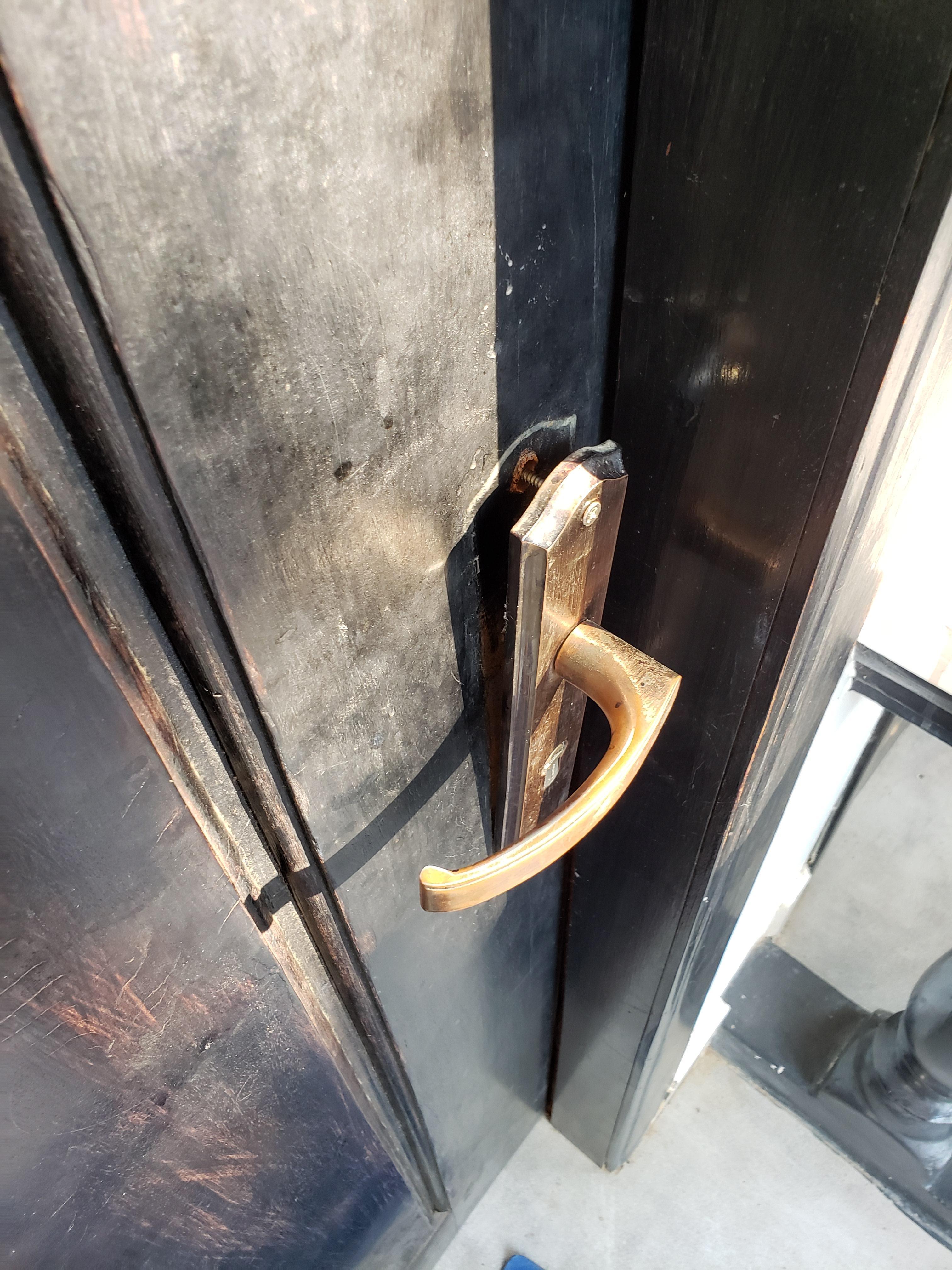 Door with broken lock