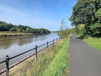 Nearby river walks.