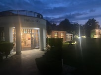 Night time view lit up