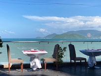 レストランテラス席からの眺望