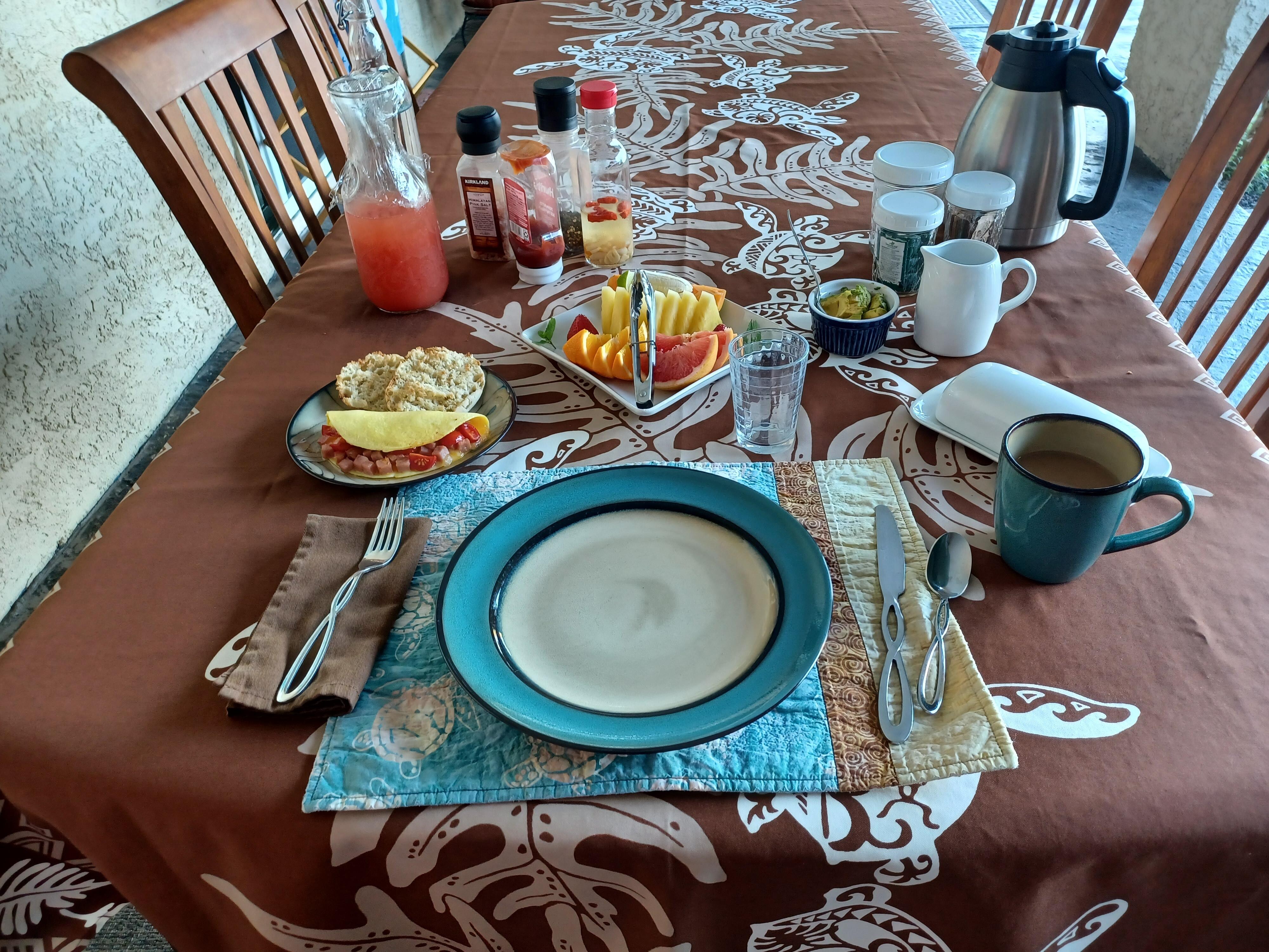 Breakfast al fresco